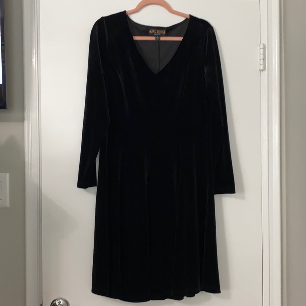 Marc Brouwer velvet dress